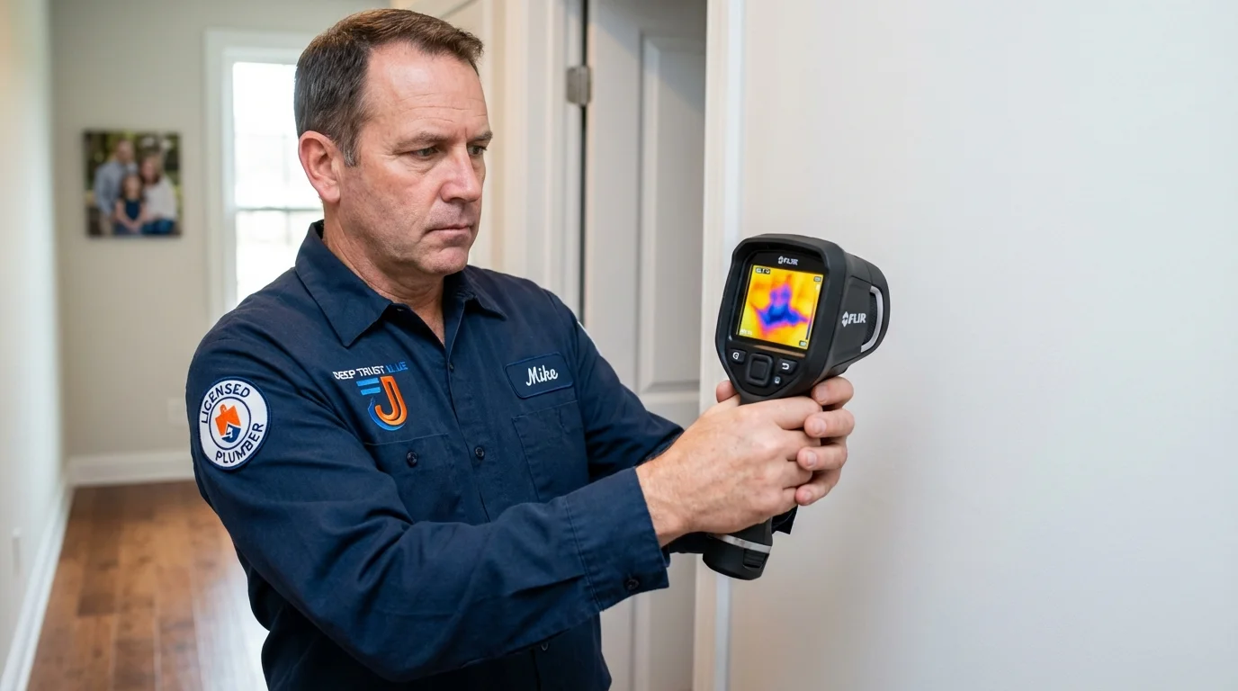 Thermal imaging leak detection by Johns Plumbing LLC in New Oxford
